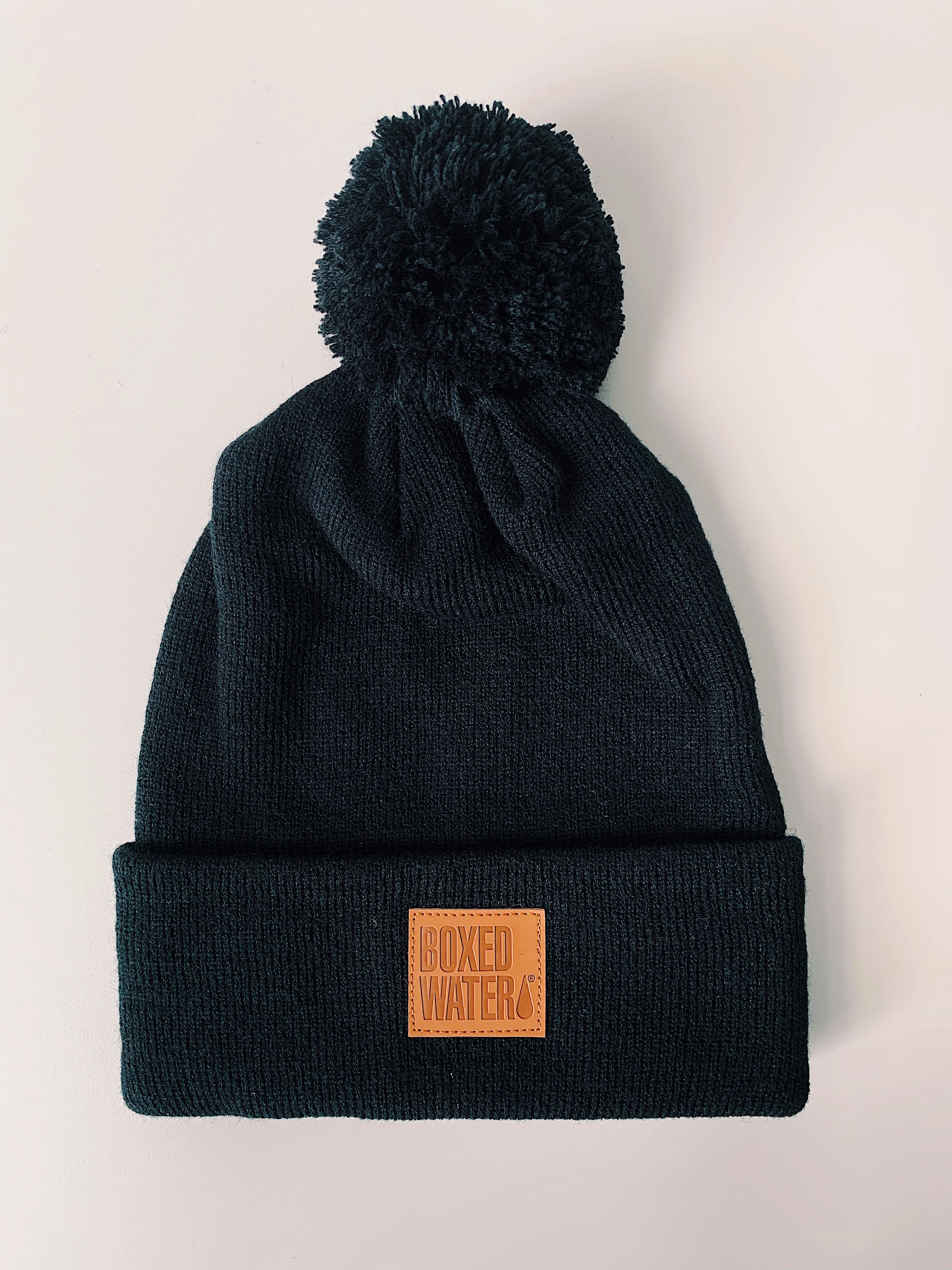 Leather Patch Beanie - Image 4